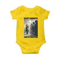 Frogs Resist Christmas Baby Onesie Funny Portland Protest ICE Activist Meme - Wonder Print Shop