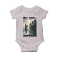Frogs Resist Christmas Baby Onesie Funny Portland Protest ICE Activist Meme - Wonder Print Shop
