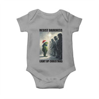 Frogs Resist Christmas Baby Onesie Funny Portland Protest ICE Activist Meme - Wonder Print Shop
