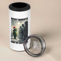 Frogs Resist Christmas 4 in 1 Can Cooler Tumbler Funny Portland Protest ICE Activist Meme - Wonder Print Shop