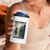 Frogs Resist Christmas 4 in 1 Can Cooler Tumbler Funny Portland Protest ICE Activist Meme - Wonder Print Shop