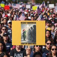 Frogs Resist Christmas Protest Sign Funny Portland Protest ICE Activist Meme - Wonder Print Shop