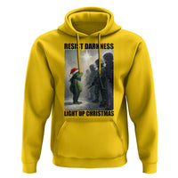 Frogs Resist Christmas Hoodie Funny Portland Protest ICE Activist Meme - Wonder Print Shop