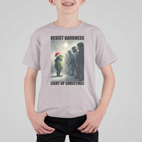Frogs Resist Christmas T Shirt For Kid Funny Portland Protest ICE Activist Meme - Wonder Print Shop