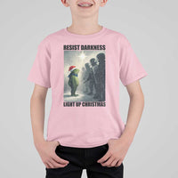 Frogs Resist Christmas T Shirt For Kid Funny Portland Protest ICE Activist Meme - Wonder Print Shop