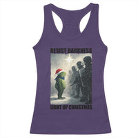 Frogs Resist Christmas Racerback Tank Top Funny Portland Protest ICE Activist Meme - Wonder Print Shop