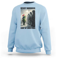 Frogs Resist Christmas Sweatshirt Funny Portland Protest ICE Activist Meme - Wonder Print Shop