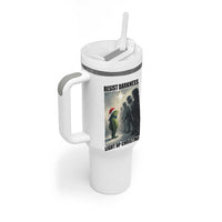 Frogs Resist Christmas Tumbler With Handle Funny Portland Protest ICE Activist Meme - Wonder Print Shop