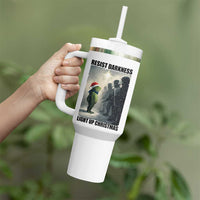 Frogs Resist Christmas Tumbler With Handle Funny Portland Protest ICE Activist Meme - Wonder Print Shop