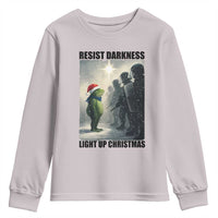 Frogs Resist Christmas Youth Sweatshirt Funny Portland Protest ICE Activist Meme - Wonder Print Shop