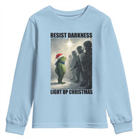 Frogs Resist Christmas Youth Sweatshirt Funny Portland Protest ICE Activist Meme - Wonder Print Shop