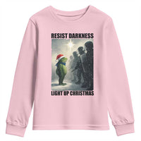 Frogs Resist Christmas Youth Sweatshirt Funny Portland Protest ICE Activist Meme - Wonder Print Shop