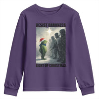 Frogs Resist Christmas Youth Sweatshirt Funny Portland Protest ICE Activist Meme - Wonder Print Shop