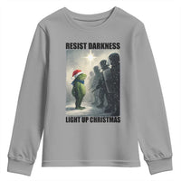 Frogs Resist Christmas Youth Sweatshirt Funny Portland Protest ICE Activist Meme - Wonder Print Shop