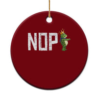 Frogs Resist Ceramic Ornament No Kings In America Political 2025 - Wonder Print Shop