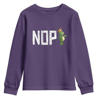 Frogs Resist Youth Sweatshirt No Kings In America Political 2025 - Wonder Print Shop