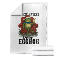 Frogs Resist Christmas Throw Blanket Portland Frog Activist America Political 2025 - Wonder Print Shop