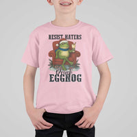 Frogs Resist Christmas T Shirt For Kid Portland Frog Activist America Political 2025 - Wonder Print Shop