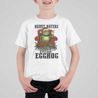 Frogs Resist Christmas T Shirt For Kid Portland Frog Activist America Political 2025 - Wonder Print Shop