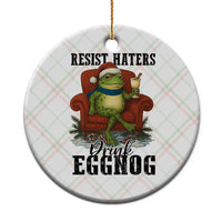 Frogs Resist Xmas Ceramic Ornament Portland Frog Activist America Political 2025 - Wonder Print Shop