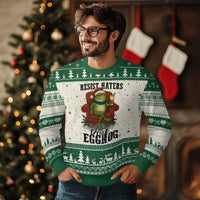 Frogs Resist Xmas Ugly Christmas Sweater Portland Frog Activist America Political 2025 - Wonder Print Shop
