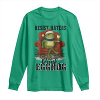 Frogs Resist Christmas Long Sleeve Shirt Portland Frog Activist America Political 2025 - Wonder Print Shop