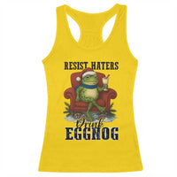 Frogs Resist Christmas Racerback Tank Top Portland Frog Activist America Political 2025 - Wonder Print Shop
