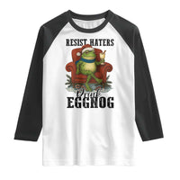 Frogs Resist Christmas Raglan Shirt Portland Frog Activist America Political 2025 - Wonder Print Shop