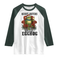 Frogs Resist Christmas Raglan Shirt Portland Frog Activist America Political 2025 - Wonder Print Shop