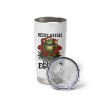 Frogs Resist Christmas Tumbler Cup Portland Frog Activist America Political 2025 - Wonder Print Shop