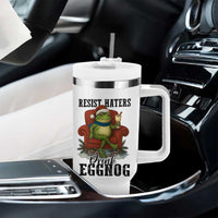 Frogs Resist Christmas Tumbler With Handle Portland Frog Activist America Political 2025 - Wonder Print Shop