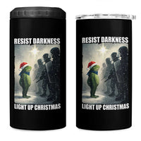 Resist Frog Christmas 4 in 1 Can Cooler Tumbler Funny Portland Protest ICE Activist Meme - Wonder Print Shop