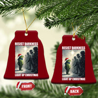 Resist Frog Xmas Ceramic Ornament Funny Portland Protest ICE Activist Meme - Wonder Print Shop