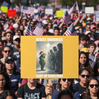 Resist Frog Christmas Protest Sign Funny Portland Protest ICE Activist Meme - Wonder Print Shop