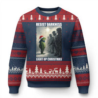 Resist Frog Xmas Ugly Christmas Sweater Funny Portland Protest ICE Activist Meme - Wonder Print Shop