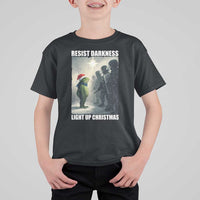 Resist Frog Christmas T Shirt For Kid Funny Portland Protest ICE Activist Meme - Wonder Print Shop