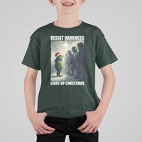 Resist Frog Christmas T Shirt For Kid Funny Portland Protest ICE Activist Meme - Wonder Print Shop