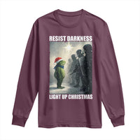 Resist Frog Christmas Long Sleeve Shirt Funny Portland Protest ICE Activist Meme - Wonder Print Shop