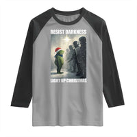 Resist Frog Christmas Raglan Shirt Funny Portland Protest ICE Activist Meme - Wonder Print Shop