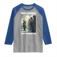 Resist Frog Christmas Raglan Shirt Funny Portland Protest ICE Activist Meme - Wonder Print Shop