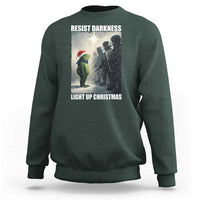 Resist Frog Christmas Sweatshirt Funny Portland Protest ICE Activist Meme - Wonder Print Shop