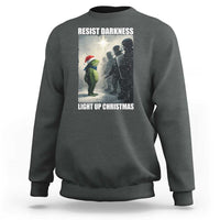 Resist Frog Christmas Sweatshirt Funny Portland Protest ICE Activist Meme - Wonder Print Shop