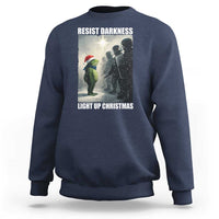 Resist Frog Christmas Sweatshirt Funny Portland Protest ICE Activist Meme - Wonder Print Shop