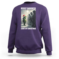Resist Frog Christmas Sweatshirt Funny Portland Protest ICE Activist Meme - Wonder Print Shop