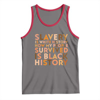 Black History Melanin Tank Top Slavery Is White History How My People Survived Is Black History - Wonder Print Shop