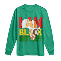 Black History Month African American Long Sleeve Shirt I Am Black History - Wonder Print Shop