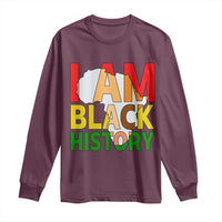 Black History Month African American Long Sleeve Shirt I Am Black History - Wonder Print Shop
