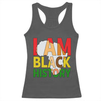 Black History Month African American Racerback Tank Top I Am Black History - Wonder Print Shop