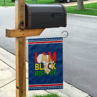 Black History Month African American Garden Flag I Am Black History
