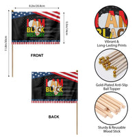 Black History Month African American Patriotic Handheld Flag I Am Black History